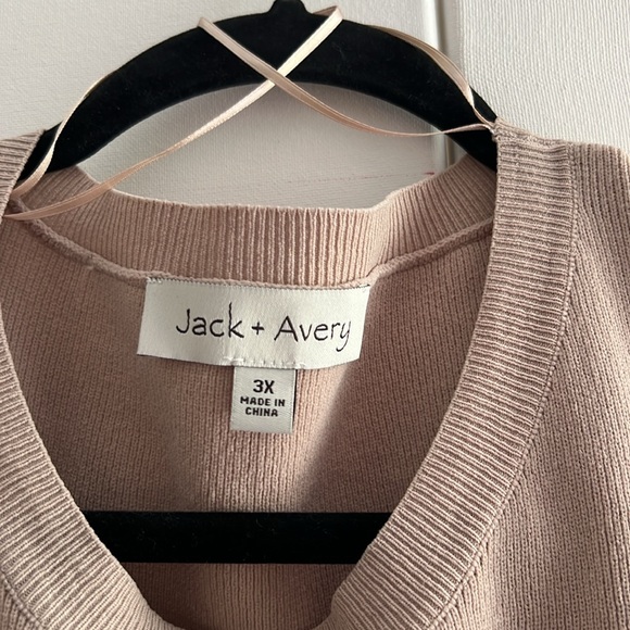 Jack + Avery Ribbed Puff Sleeve Sweater. - Picture 3 of 11